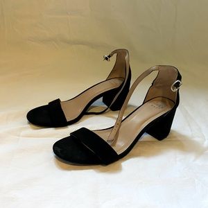 Women’s black block heels